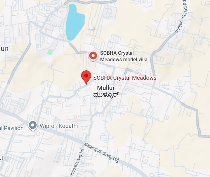 Sobha Crystal Meadows Mullur Sarjapur Road Bangalore Location Map